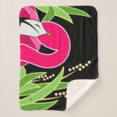 Roze Abstract Flamingo Serpa Dekens (Voorkant)