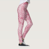  Roze Abstract Floral Design Pattern Yoga Leggings (Rechts)