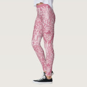 Roze Abstract Floral Design Pattern Yoga Leggings (Links)
