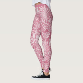  Roze Abstract Floral Design Pattern Yoga Leggings