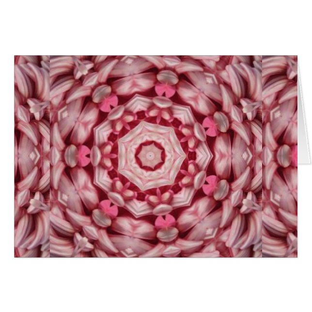 Roze Abstract Fractal Patroon (Voorkant Horizontaal)