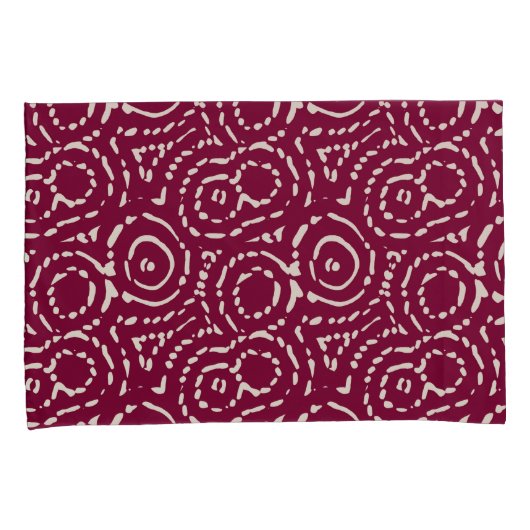  roze Abstract geometrisch Kussensloop (Voorkant-Rechts)