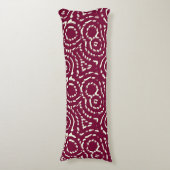  roze Abstract geometrisch Lichaamskussen (Voorkant Verticaal)