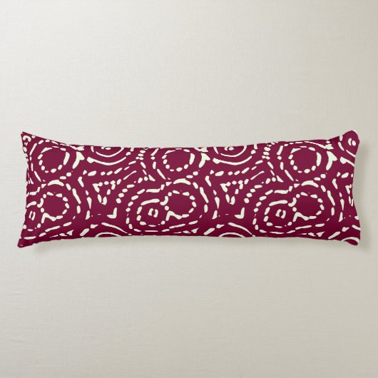  roze Abstract geometrisch Lichaamskussen (Voorkant)