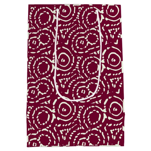  roze Abstract geometrisch Medium Cadeauzakje (Achterkant)