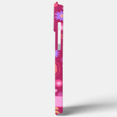 Roze Abstract gepersonaliseerde naam Fun Modern Case-Mate iPhone Case (Achterkant / Links)