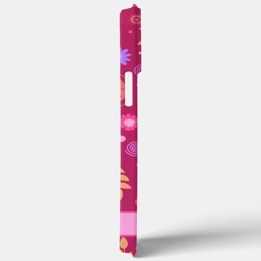 Roze Abstract gepersonaliseerde naam Fun Modern Case-Mate iPhone Case (Achterkant / Rechts)