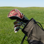 Roze Abstract Golf Head Hoesje Golfheadcover (Insitu)