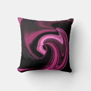 Roze Abstract Hart Worp Kussen