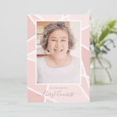 Roze Abstract in het houden van geheugen begrafeni (Staand voorkant)