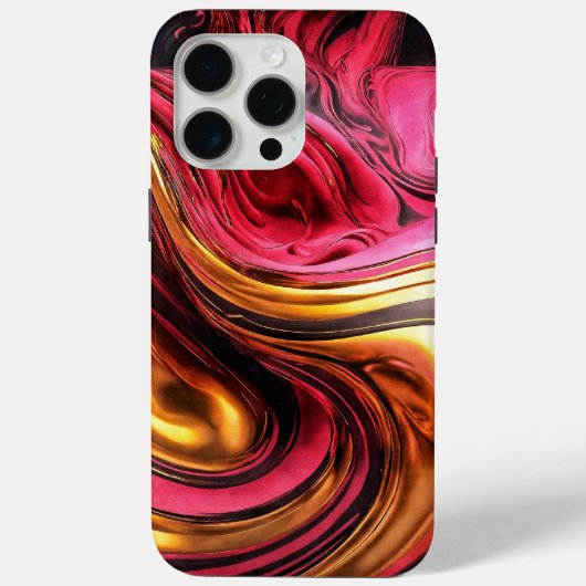 Roze Abstract iPhone 15 Pro Max Hoesje (Achterkant)