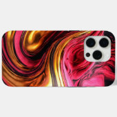 Roze Abstract iPhone 15 Pro Max Hoesje (Achterkant (horizontaal))