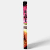 Roze Abstract iPhone 15 Pro Max Hoesje (Achterkant / Links)