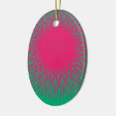 roze abstract keramisch ornament (Links)
