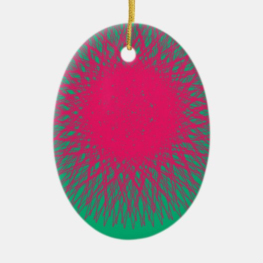 roze abstract keramisch ornament (Voorkant)