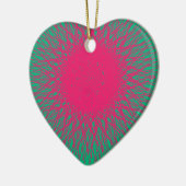 roze abstract keramisch ornament (Links)