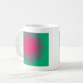 roze abstract koffiemok (Voorkant links)