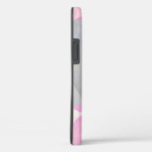 Roze Abstract-Kunst Dalmatian Dog iPhone Case (Achterkant / Rechts)