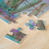 Roze Abstract Landschap met Bomen en Legpuzzel (Zijkant)