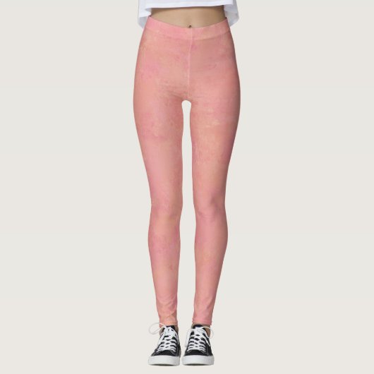 Roze Abstract Leggings (Voorkant)