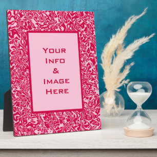 Roze Abstract Lijst Fotoplaat