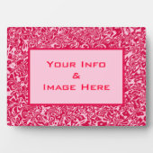 Roze Abstract Lijst Fotoplaat (voorkant)