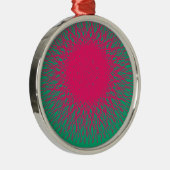 roze abstract metalen ornament (Rechts)