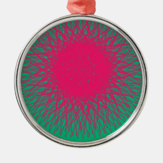 roze abstract metalen ornament