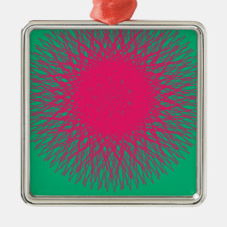 roze abstract metalen ornament