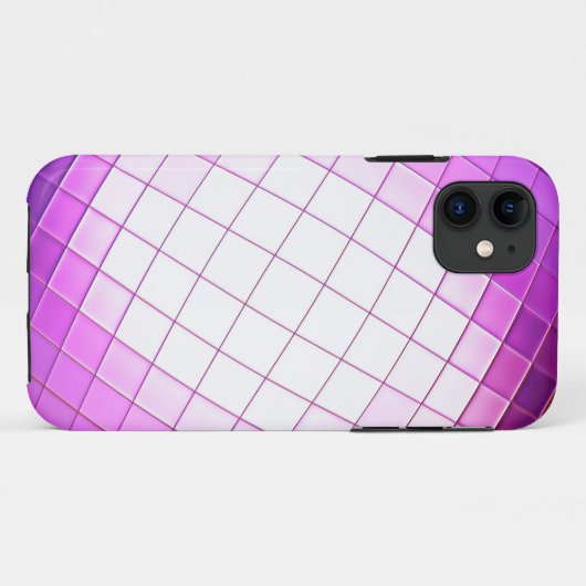 Roze abstract mozaïeklicht Case-Mate iPhone case (Achterkant (horizontaal))