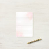 Roze Abstract Ontwerp 3M Post-it® Notities Notes (Op bureau)