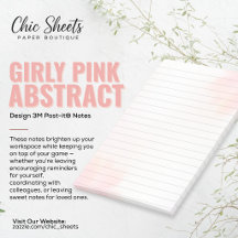 Roze Abstract Ontwerp 3M Post-it® Notities