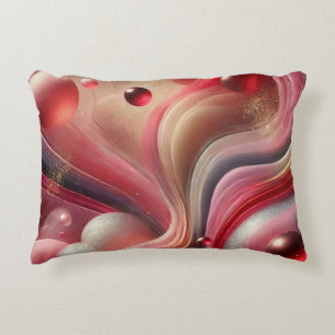 Roze Abstract Ontwerp Accent Pillow Kussen