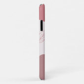 Roze Abstract Organische Vormen iPhone Case (Achterkant/rechts)