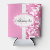 Roze Abstract patroon Blikjeskoeler (Voorkant)