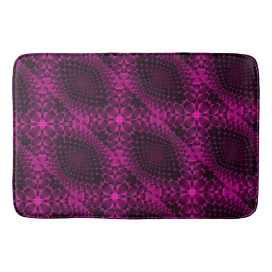 Roze Abstract Patroon Dekbed Badmat (Voorkant)
