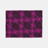 Roze Abstract Patroon Dekbed Fleece Deken (Voorkant (Horizontaal))