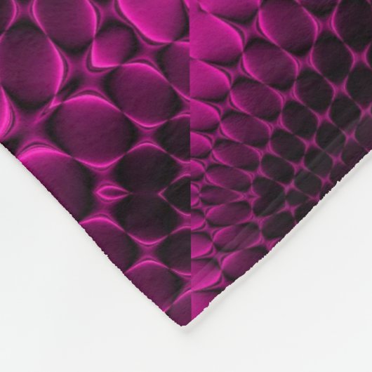 Roze Abstract Patroon Dekbed Fleece Deken (Hoek)