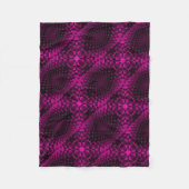Roze Abstract Patroon Dekbed Fleece Deken (Voorkant)