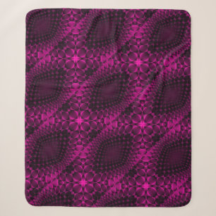 Roze Abstract Patroon Dekbed Sherpa Deken