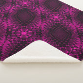 Roze Abstract Patroon Dekbed Sherpa Deken (3/4)