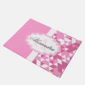 Roze Abstract patroon Deurmat (Schuin)