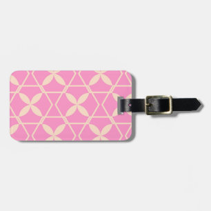 Roze Abstract Patroon door storeman Bagagelabel