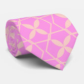 Roze Abstract Patroon door storeman. Stropdas (Opgerold)