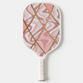Roze Abstract Patroon Gepersonaliseerd Pickleball Paddle (Voorkant)