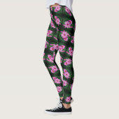 Roze Abstract patroon kosmos Flowers Leggings (Links)