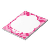 Roze abstract patroon notitieblok (Linkerzijde)