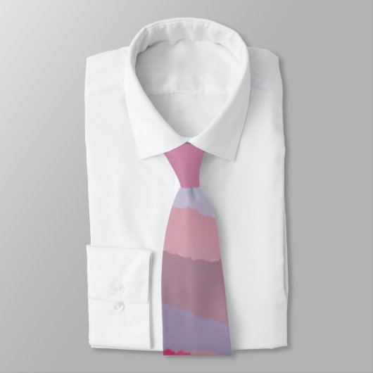 Roze Abstract Patroon Stropdas (Gebonden)