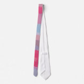 Roze Abstract Patroon Stropdas (Achterkant)