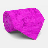 Roze Abstract Patroon Stropdas (Opgerold)